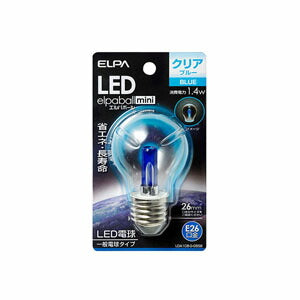 LDA1CB-G-G558_1768800_LED装飾電球S形ミニ球形 E26 クリアブルー_ELPA(エルパ・朝日電器)